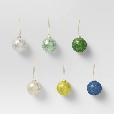 Set of 6 Glass Ornaments Cool - Opalhouse™