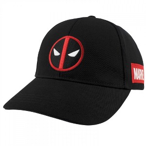 Adult Deadpool Logo Black Snapback Hat - 1 of 4