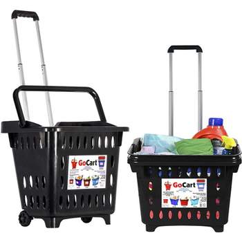 Best Choice Products Folding Steel Grocery Cart, Portable Basket