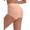 INSPIRE CHIC Women's High-Waisted Cotton Underwear Full-Coverage Airy Strong Elasticity Briefs 3 Packs - 2 of 4