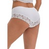 INSPIRE CHIC Women's Lace Trim Ultra-Thin Mid Rise Hipsters Elastic Lightweight Breathable Briefs - 2 of 4