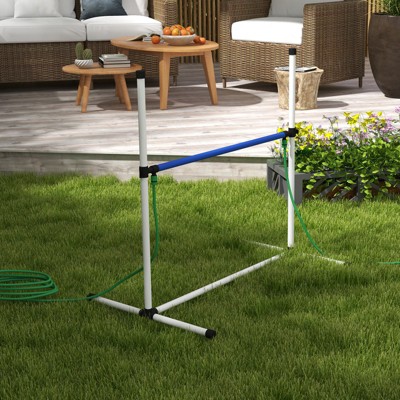 Adjustable Dog Agility Training Set with Jump Ring and Hurdle