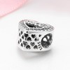 Sister Heart Charm Clear Cubic Zirconia Sterling Silver Womens Ginger Lyne Collection - 3 of 4