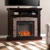 Grantham Faux Stone Corner Electric Media Fireplace - SEI - 2 of 4