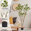 SKRAN 63 Inch Artificial Iron Tree Bonsai with Two-Tone UV-Resistant Leaves - Indoor Living Room Decor,No Watering Required,for Home,Office,Patio - 2 of 4