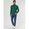 Lars Amadeus Men's Slim Fit Long Sleeve Pullover Solid Turtleneck Sweater - 4 of 4