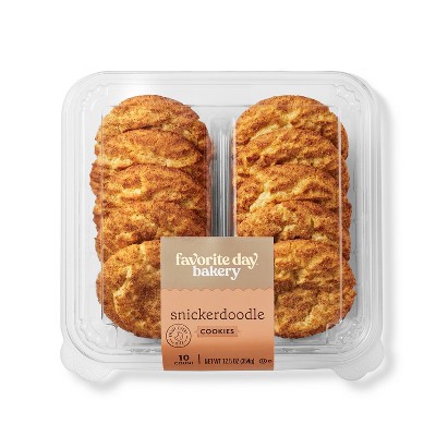 Snickerdoodle Cookies - 12.5oz/10ct - Favorite Day™