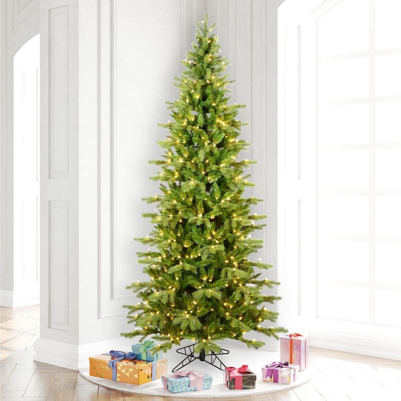 Vickerman Balsam Spruce Slim Artificial Christmas Tree with 3MM Lights, 4 of 5