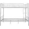 Streamdale Full XL Over Queen Metal Bunk Bed, Sliver - 4 of 4