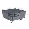 Summerset Shield Occasional Table Square/Round Cover Ultimate Protection for Your Outdoor Furniture Mercury - 2 of 4