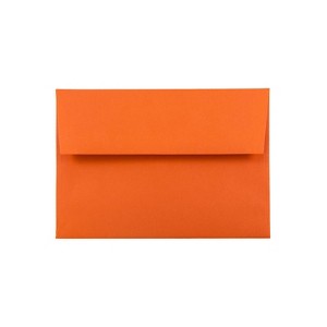 JAM Paper A6 Colored Invitation Envelopes 4.75 x 6.5 Orange Recycled Bulk 250/Box (15905H) - 1 of 4