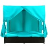 Isabel PE Wicker Patio Daybed with Canopy, Outdoor Furniture with Adjustable Seats, Daybed Queen Bed Tanning Near Me - Maison Boucle - 4 of 4