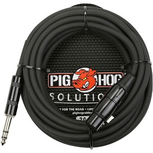 Pig Hog Solutions TRS(M) to XLR(F) Balanced Adapter Cable 20 ft. - 1 of 2