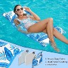 Jasonwell 2-Pack Water Hammock Pool Floats - 4-in-1 Inflatable Lounge Chair, Saddle, Drifter, Multicolor, Ideal for Pool, Lake & Beach - 2 of 4