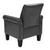 VYNXARIA Dark Grey PU Leather Accent Chair for Living Room, Bedroom & Office - 3 of 4