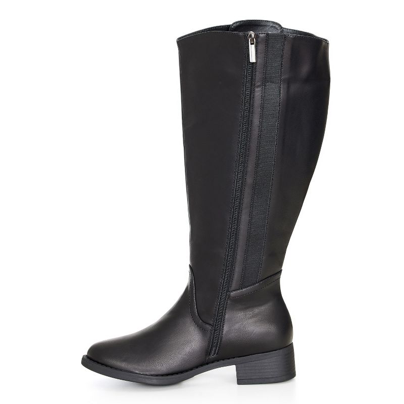 Women's WIDE FIT Leslie Tall Boot - black | AVENUE, 4 of 7