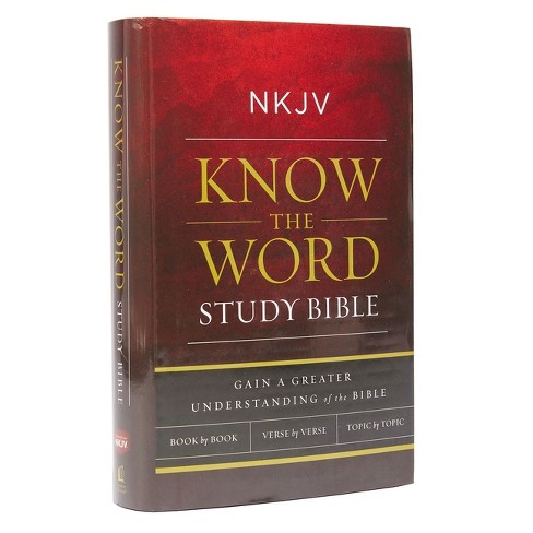 Nkjv, Know The Word Study Bible, Hardcover, Red Letter Edition - By ...