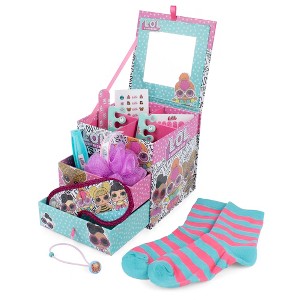 LOL Surprise Sleepover Set - Teal & Pink 3 Level Storage Box, Ages 6+ - 1 of 4