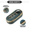 Unique Bargains Car Smart Key Fob Case Kit Compatible for Fiat 500 - 3 of 4