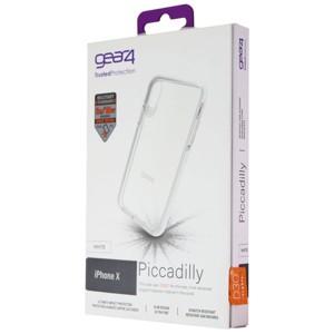 ZAGG Piccadilly Series Hybrid Case with D30 for Apple iPhone Xs/X - Clear/White - 1 of 1