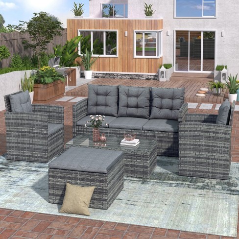 5 piece best sale garden sofa set