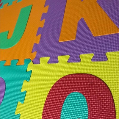 Babyjoy Kids Foam Interlocking Puzzle Play Mat w/Alphabet & Numbers  72-Piece Set