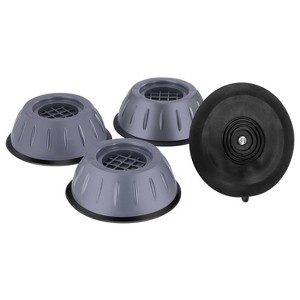 4pcs Washing Machine Foot Pad Base Universal Fixed Tripper Mat Bracket(Gray) - 1 of 4