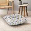 Little Arrow Design Co watercolor holiday lights Square Floor Pillow - Deny Desings - 4 of 4