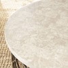 Roland End Table Faux Marble and Metal - Steve Silver Co.: Transitional Style, Round Side Table with Veneer Finish - 3 of 3