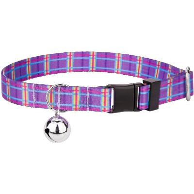 Country Brook Petz® Grape Plaid Cat Collar