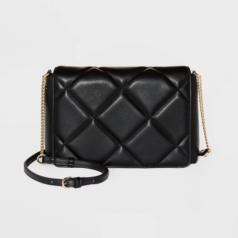 Square Woven Crossbody Bag - A New Day™ Black : Target
