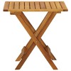 vidaXL Bistro Table 18.1"x18.1"x18.5" Solid Acacia Wood - 3 of 4