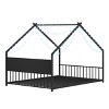 Sapphtopaz Metal House Bed Frame for Kids with Roof & LED Floor Platform Bed with Sturdy Frame for Kids Bedroom,Playroom,Nursery - 4 of 4