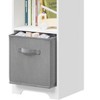 NicBex Bookcases for Living Room Multifunction Display Stand Bookshelf Toy Storage Organizer with 3 Collapsible Fabric Drawers for Bedroom - 3 of 4