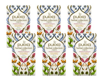 Pukka Herbal Teas Herbal ColleCountion Tea - Case of 6/20 Bags