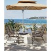 ODK Outdoor Patio Chairs Set of 4,Stackable Metal Dining Chairs Set with Teslin Breathable Material All Weather Resistant for Indoor,Backyard,Lawn - 2 of 4