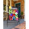 Evergreen Happy Birthday Garden Linen Flag - 3 of 4