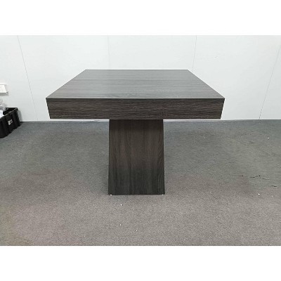 31.5" Small Dining Table for 4, Square Farmhouse Wooden Kitchen Dinner Table for Home Dining Room Apartments