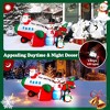 Costway 9FT Inflatable Christmas Santa Claus on Helicopter with Snowman Penguin LED Lights - image 4 of 4