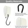 Unique Bargains Multi-Purpose Leather Metal Loop Coat S Hooks  for Wardrobe Clothes Rail Kitchen Bathroom 5Pcs - 3 of 4