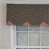 RLF Home 3" Rod Pocket High Quality Fabric Andover Petticoat Valance for Windows 50" x 15" Navy - 4 of 4