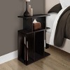 FONTOI End Tables Modern Laminate Nightstand, Contemporary Bedside Table, Accent Side Table for Indoor, Sleek Design, Brown, 28"*15"*8" - 4 of 4