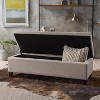50"W Storage Bench, Upholstered Accent Footstool Bench, Entryway Bench, Bedroom Bench -ModernLuxe - 2 of 4