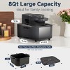 ZACHVO 8QT Non-Toxic Air Fryer, 1750W, 6-in-1 Digital, Precise Temp & Timer, Auto Shutoff, Black - 3 of 4