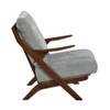 Grungis Chenille Accent Chairs,Living Room Chairs with Reversible Back,Comfy Chairs for Living Room,Bedroom,Gray+Brown - 3 of 4