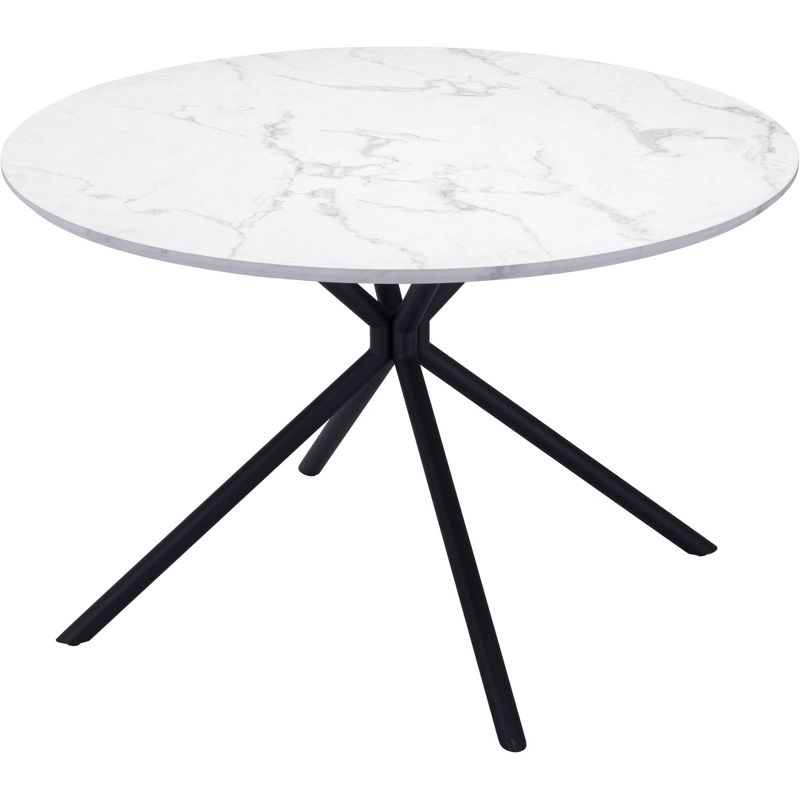 47.2&#34; Lois Round Dining Table White - ZM Home, 6 of 15