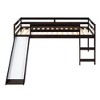 NicBex Twin Size Loft Bunk Bed for Kids, Modern Bunk Bed with Wooden Bed Frame,   Slide, Guardrails and Ladder for Bedroom - 3 of 4