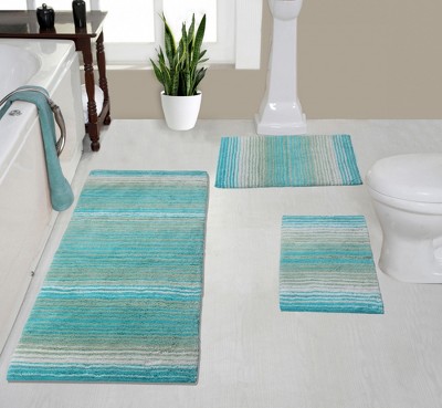Gradiation Rug Collection Cotton Tufted Set of 3 Bath Rug Set - Home Weavers
