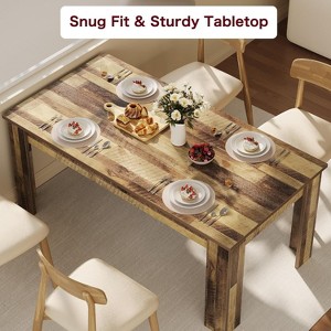 63" Dining Table for 4-6, Wood Dining Room Table, Farmhouse Dinette for 4, Rectangular Kitchen Table for Kitchen & Dining, Small Space - 1 of 4