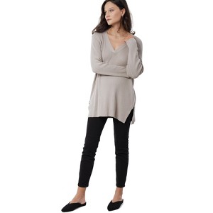 Ingrid & Isabel Maternity Side Zip Nursing Sweater - 1 of 4